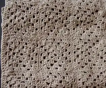 New taupe 58 x 63-inch handmade blanket / bedspread, View more