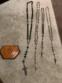 Antique Rosary chapelet  religieux 