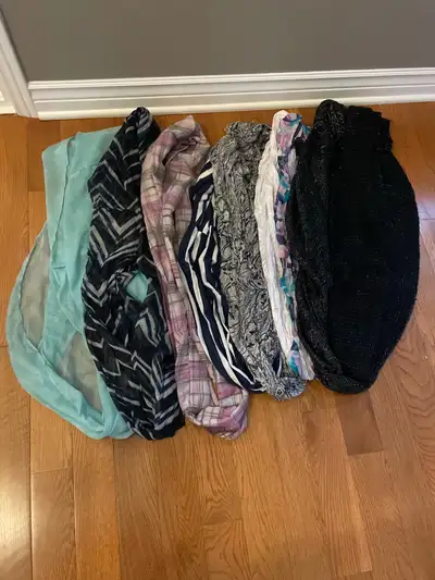 9 infinity scarves Located 15 minutes outside of London. Between London and strathroy. Must be able...