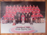 Poster de Hockey Géant des Canadiens de Montréal 1986