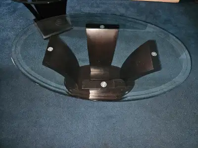NEW PRICE 3  PCS MODERN GLASS COFFEE AND END TABLES, View more