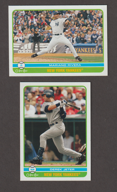 Baseball Cards - 2009 OPC Derek Jeter Mariano Rivera, View more