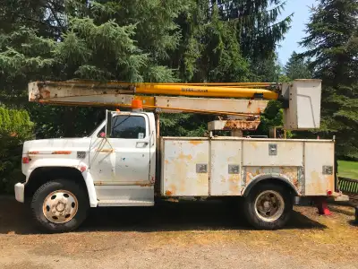 1976 Chevrolet giraffe, 2wd C60 bucket truck , runs , stops ,bucket operational, good for farm or la...