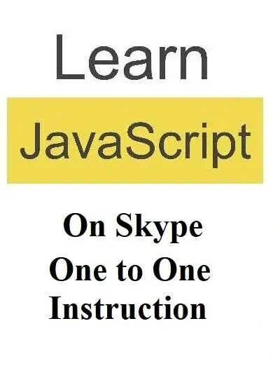 Free JavaScript lesson on Skype for Students any age, View more