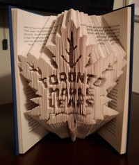 Toronto Maple Leafs Cut & Folded Inside A Hardcover Book