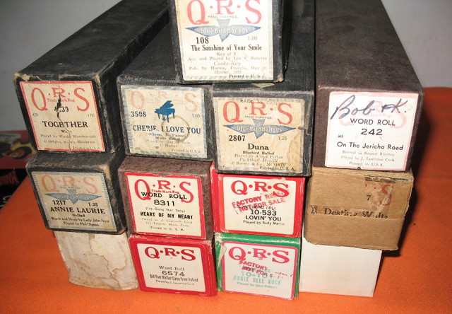 Antique Player Piano Rolls 13EA - In Great Condition For Age - in Pianos & Keyboards in Edmonton - Image 2