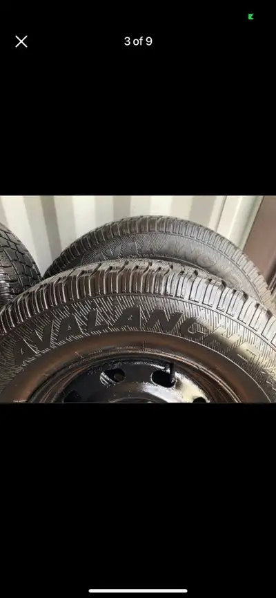 Set of 4 AVALANCHE winter tires rims (265 70 17) pattern (5×139.7) 2018 DODGE RAM 1500
