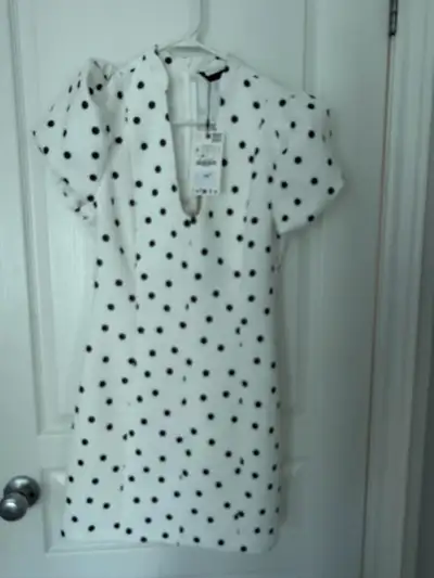 white polka dots dress , View more