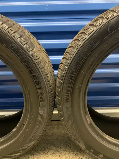 Pair. 215/55R16 M+S 93H DOUBLESTAR WINTERKING DWO8. Firm $80: Two Used winter Tires. Tires Tread Dep...
