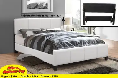 FAUX LEATHER PLATFORM BEDS, View more
