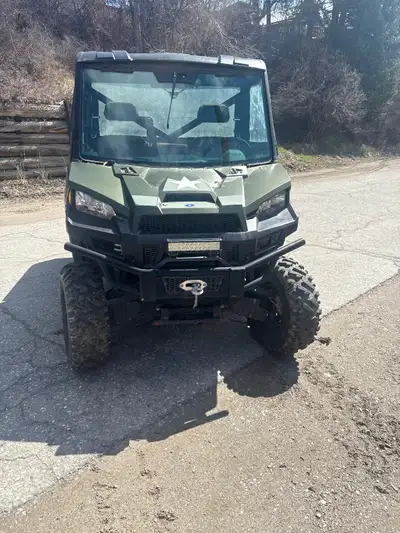 2016 Polaris Ranger. 10,000 km. Comes with a snow blade. Window needs replacing. Please contact us f...