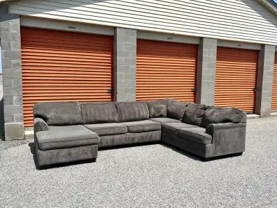Grey U Shaped Sectional , View more