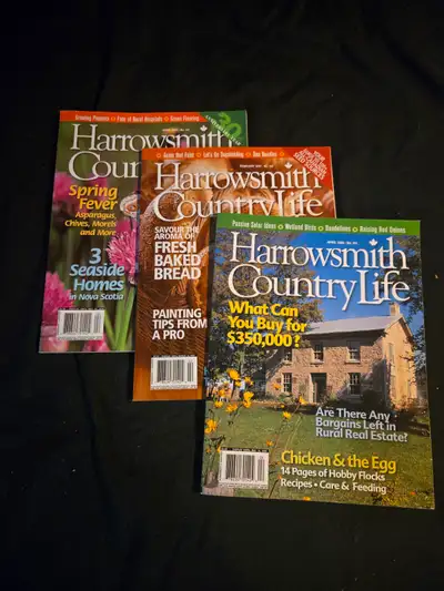 3 Issues of Harrowsmith Magazine - Apr 2005, Apr 2006, Feb 2007, View more