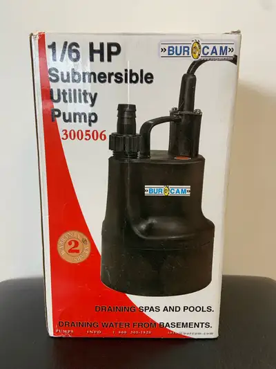 1/6HP Submersible Utility Pump, View more