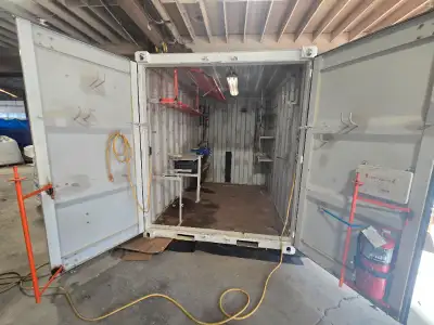 Onsite Workshop / Storage Container / Seacan Dimentions: 9.4' Long x 7.0' Wide x 8.4' High. TMH Secu...