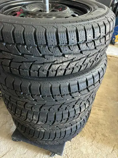 ***IF YOU CAN SEE THIS AD THEY ARE AVAILABLE ! *** Barely used winter tires and rims for sale! Size:...