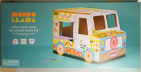 Jumbo Color-Your-Own Ice Cream Truck Kit 33"x31"x45" - New 