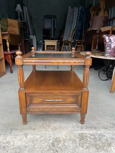 Glass Top Side Table, View more