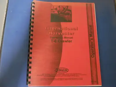 Book International Harvester T-6 Crawler Operator Manual Reprint, View more