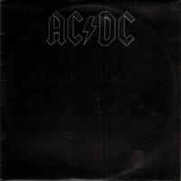 Back in Black 1980 7th LP record album by AC/DC vinyl