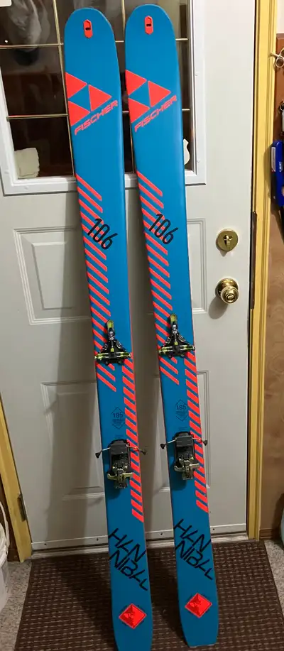 Fisher Hannibal 106 , 185 in length. With G3 Zed12 bindings and brakes. used a handful of times only...