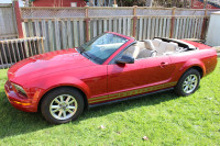Gorgeous 2008 Red Ford Mustang Convertable