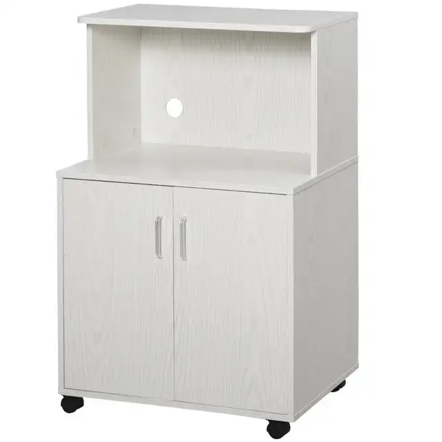 Microwave Cart on Wheels Utility Trolley Storage Sideboard Bookc in Bookcases & Shelving Units in Markham / York Region - Image 10