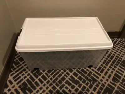 Clear Storage Box 30" x 16" x 15", View more