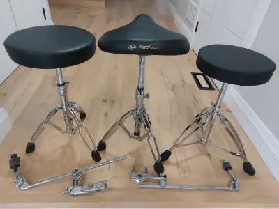 Cymbal bag-$50-$80 each Drum throne from-$35 and up.More than 10 are available Other stuff please ca...