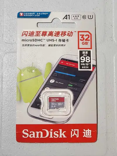 SanDisk sdcard 32 GB UHS-I A1, View more