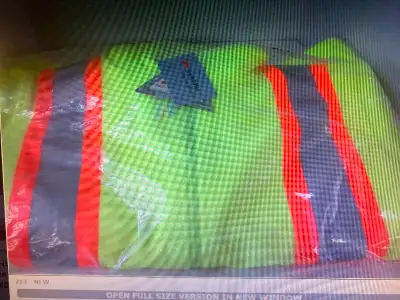 X-NEW: 2 SCOTCHLITE REFLECTIVE FLEECE JACKETS ONE (SIZE LARGE) AND ONE SZ. MED. AS PICTURED ASKING O...