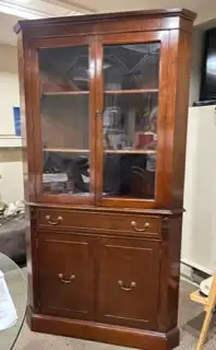 FREE Vintage mahogany corner cabinet, View more