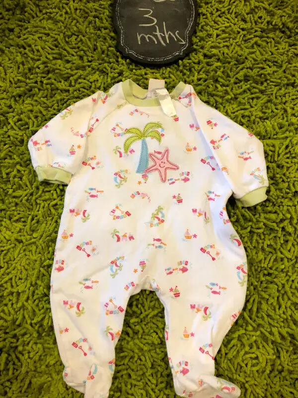 Lot of 3 girls Pekkle Sleepers - 3 mths628632624835851218