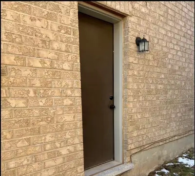 Separate entrance one bedroom,one bathroom basement apartment in great condition available immediate...