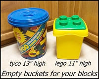 Tyco Bucket (Empty) $5 Lego Bucket (Empty) $5