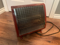 Vintage General Electric Space Heater Fan Forced Radiant Heater 