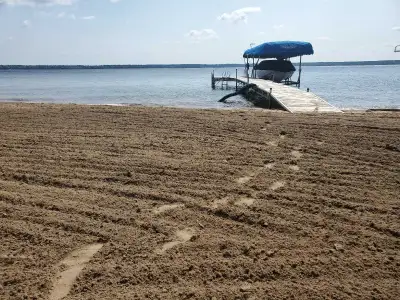 Lakefront cabin for rent at Pruden's Point located on Tobin Lake. Cabin is 30 minutes north of Nipaw...