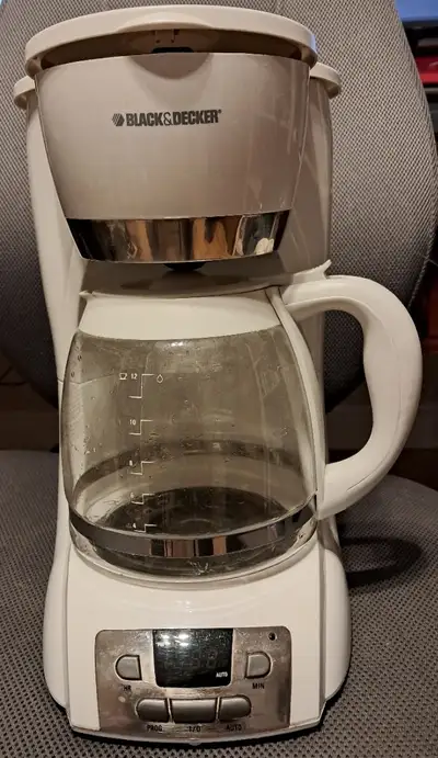 Black and Decker White 12-Cup Coffee Maker, View more