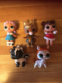 COLLECTABLE-LOL SURPRISE DOLLS-5 IN TOTAL