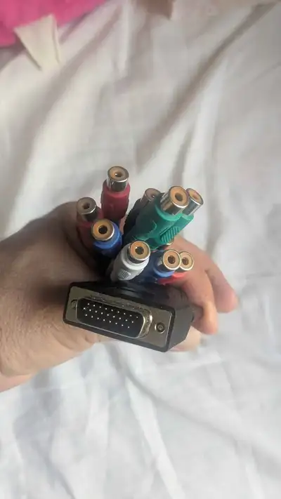 HD26 Male Connector to 11 Female Audio Cables (Red, Blue, Green, View more