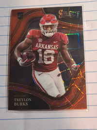 NFL Card- Treylon Burks Rookie #106 Field Level Red Laser Prizm 