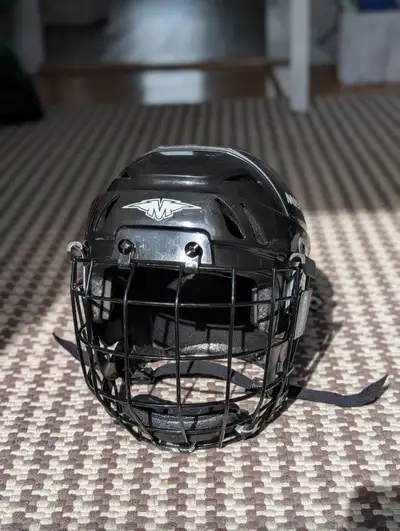 Black youth helmet - skating, hockey, View more
