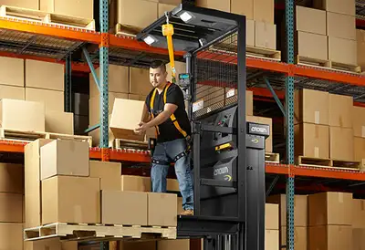 Forklift operator with Shipper/Receiver, View more