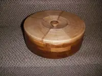 Decorative Wooden Bowl c/w Maple Lid, hand made