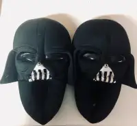 Star Wars Darth Vader Soft Plush Slip-On Slippers Shoes Black