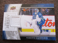 Carte Roberto Luongo GJ-RL – Vancouver Cannucks  Hockey card