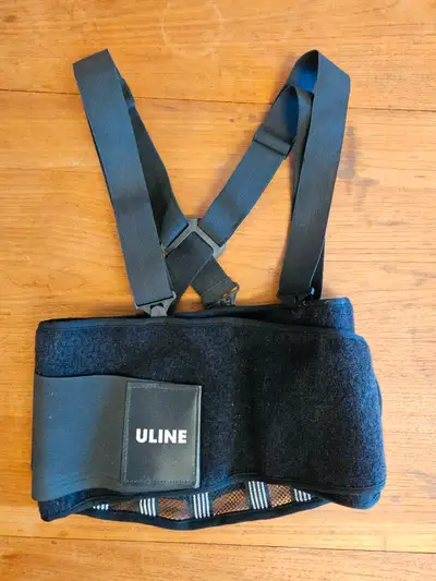 Uline Universal Waist Back Support Belt - Black, View more