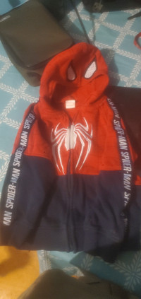 3T boys spider man coat  and sweater and  snow pants/overalls 