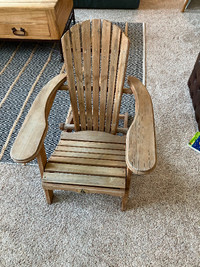 Kids Wood Adirondack Chairs Set of 3- Good Condition