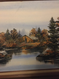 Cabin in the Woods Original Oil Painting